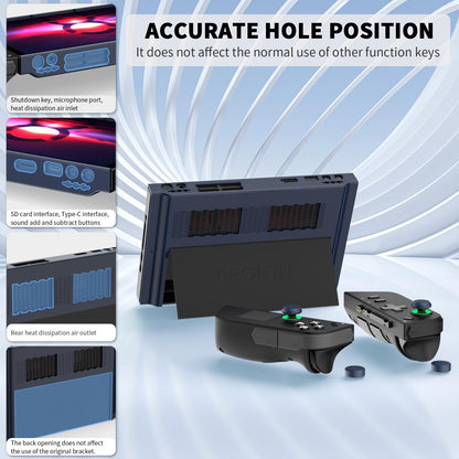 TUDIOW Protective Case for Lenovo Legion Go - Shock-Absorption, Anti-Scratch, Non-Slip, Blue, with 4 Thumb Grip Caps, 8.8'' Accessories