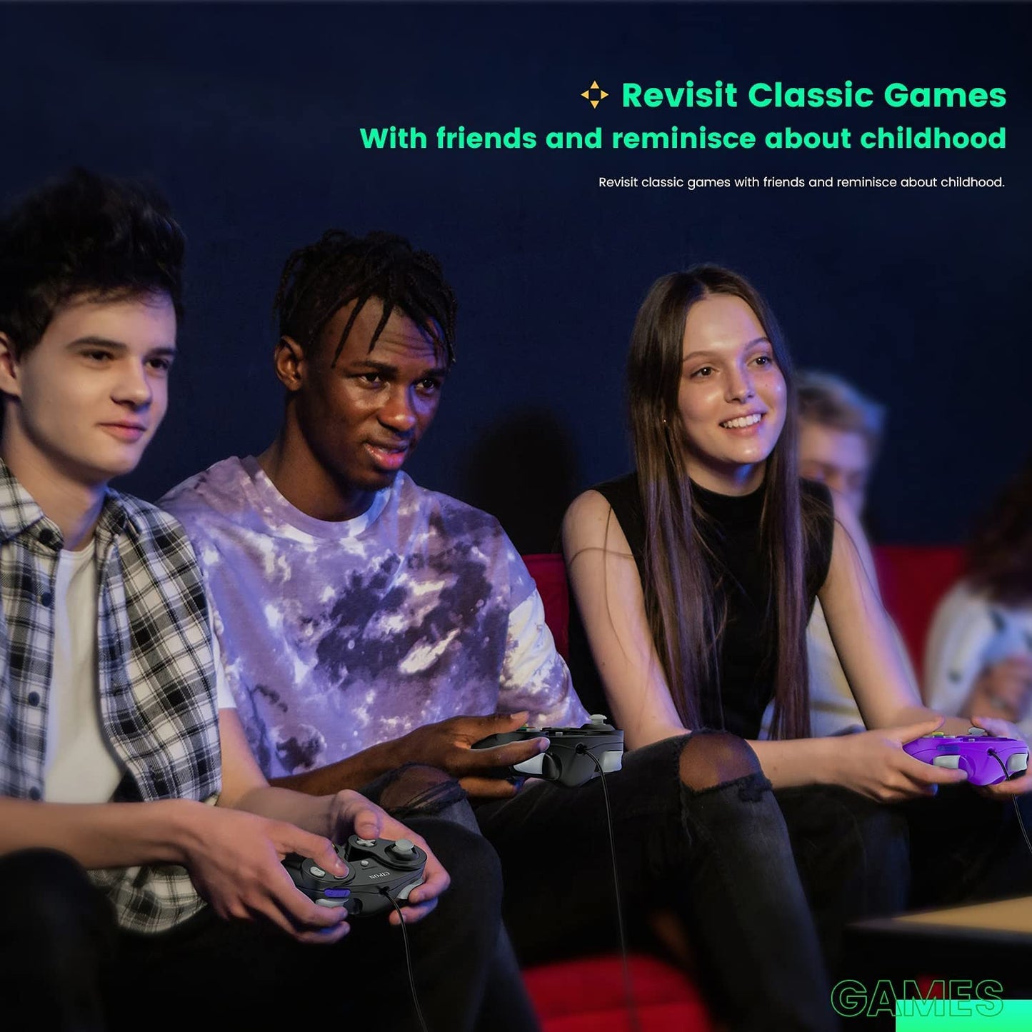 Arrocent GC Controller - Compatible Replacement for Gamecube, Wired USB for PC, ClearBlue