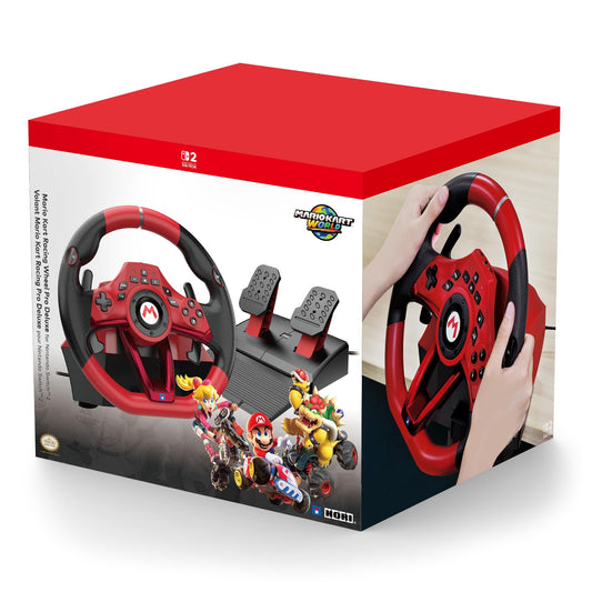 HORI Mario Kart Racing Wheel Pro Deluxe for Nintendo Switch 2 - Officially Licensed By Nintendo