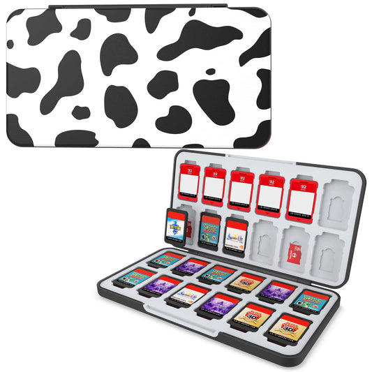 HEIYING Switch Game Card Case for Nintendo Switch 2 / Switch Lite Custom Pattern Memory Storage Holder with 24 Game Card Slots and 24 Micro SD Cards Slots