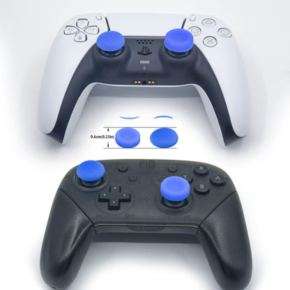 ZHI-NYLLDJS FPS Thumb Grip Gamepad - Antislip Joystick Caps for PS5/4 & Switch Pro - Blue Set (16pcs)