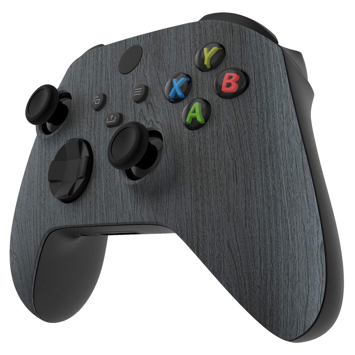 eXtremeRate Xbox Series X & S Controller Replacement Shell - Black Wood Grain Custom Front Housing Cover - FX3S216