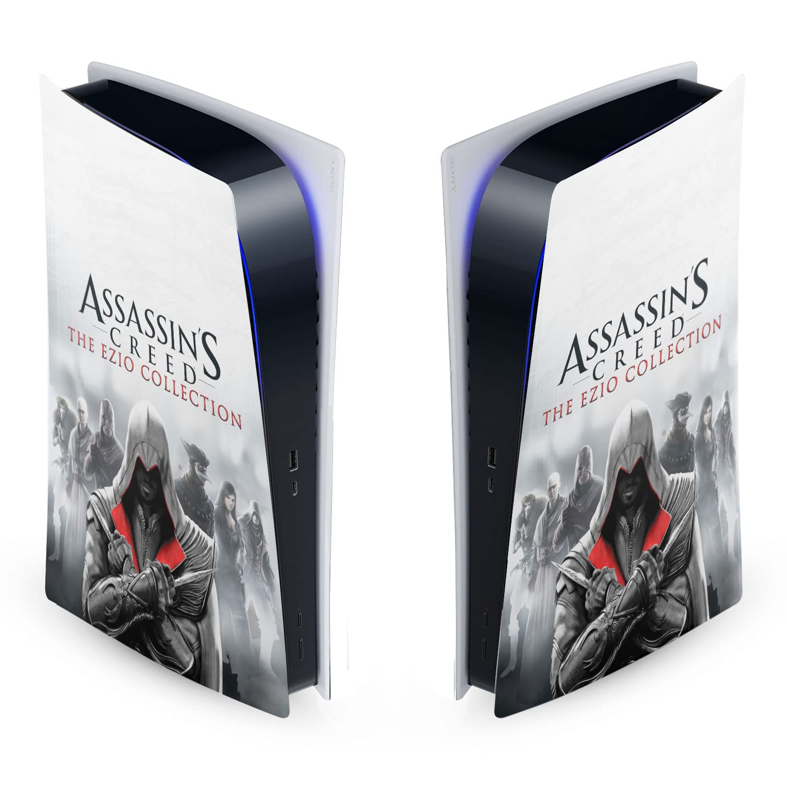 Head Case Designs Officially Licensed Assassins Creed Cover Art Brotherhood Graphics Vinyl Faceplate Sticker Gaming Skin Decal Cover Compatible With Sony PlayStation 5 PS5 Digital Edition Console