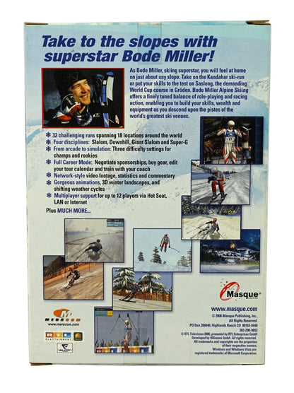 Masque Publishing Inc. Bode Miller Alpine Skiing Book - Model 10250 - Expert Insights and Techniques for Skiing Enthusiasts