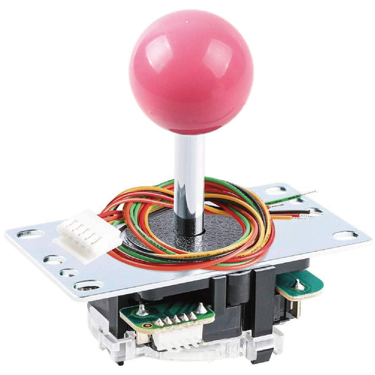 SANWA JLF-TP-8YT Joystick Pink Original - for Arcade Jamma Game 4 & 8 Way Adjustable  Compatible with Catz Mad SF4 Tournament Joystick (Pink Ball Top)  Use for Arcade Game Machine Cabinet SatNWA