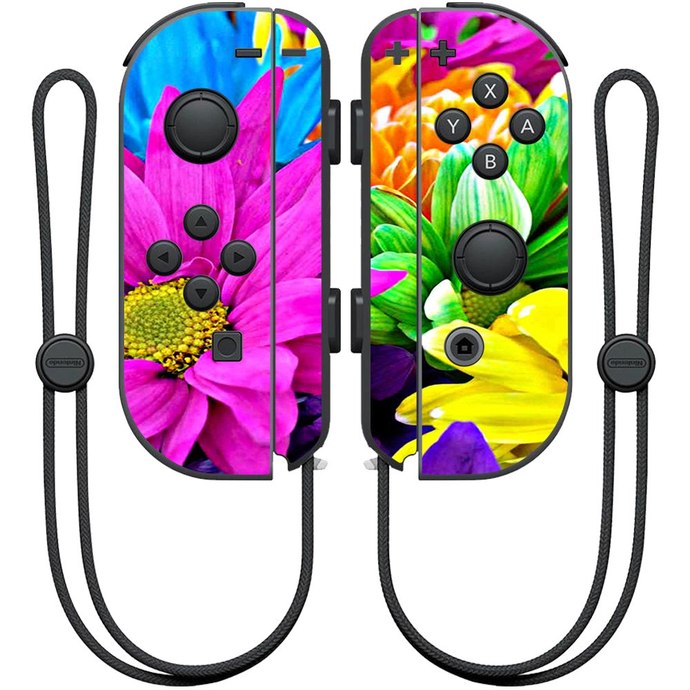 MightySkins Skin Compatible with Nintendo Joy-Con Controller wrap Cover Sticker Skins Color Swirls