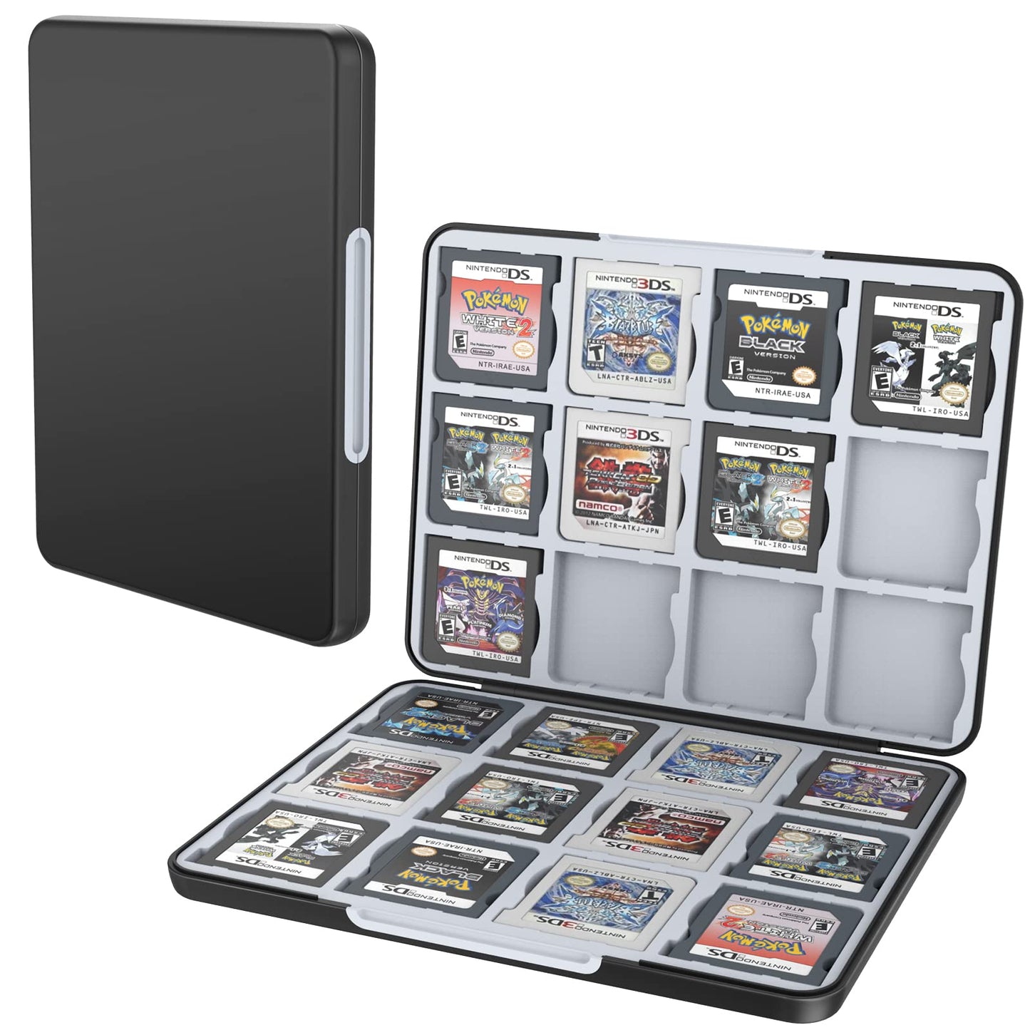 HEIYING Game Card Case for Nintendo 3DS 3DSXL 2DS 2DSXL DS DSi Portable 3DS 2DS DS Game refill unit Holder Storage with 24 Card sections