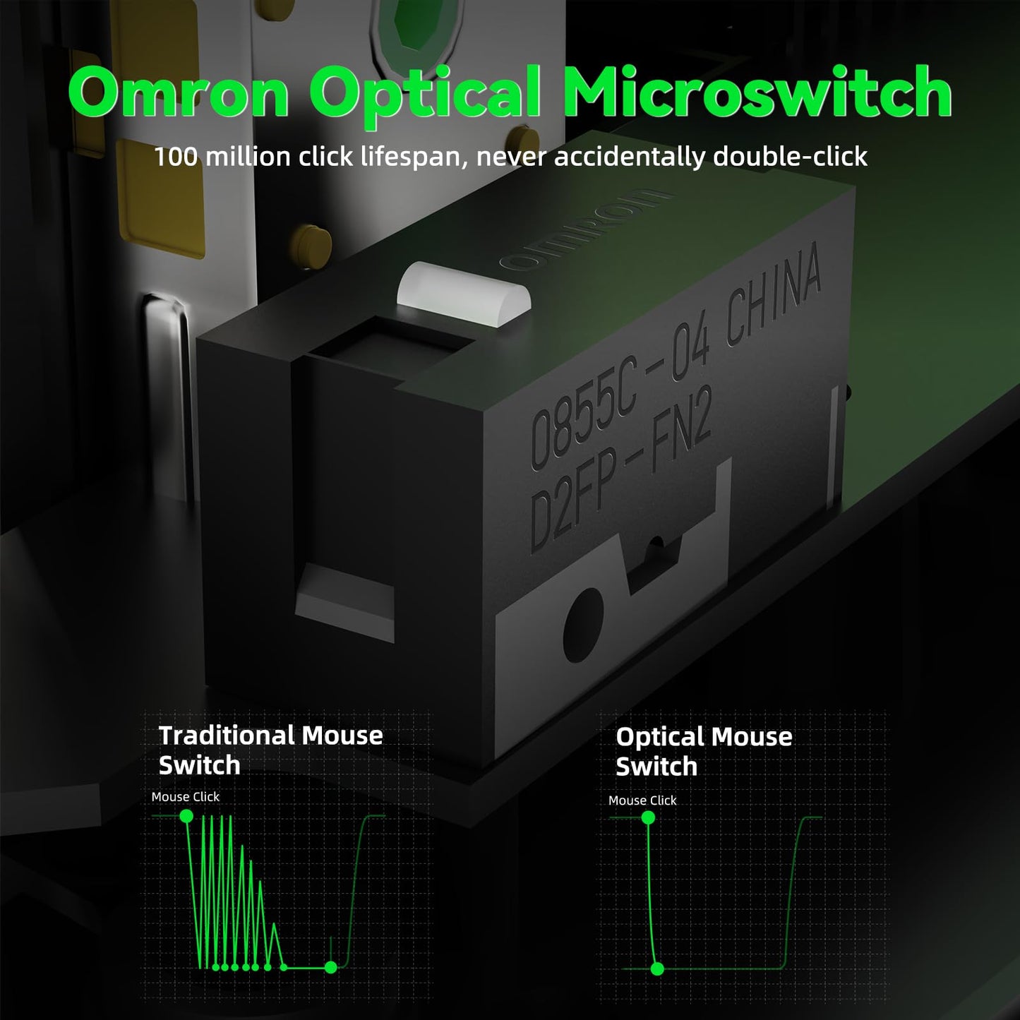 ATTACK SHARK V5 Wireless Gaming Mouse - 42000 DPI, Ultra-Lightweight, Black Sticker, Wired/BT/2.4GHz for PC/Mac