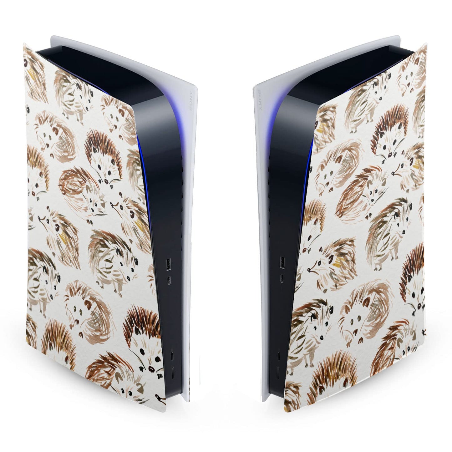 Head Case Designs Officially Licensed Cat Coquillette Hedgehogs Art Mix Vinyl Faceplate Sticker Gaming Skin Decal Cover Compatible With Sony PlayStation 5 PS5 Digital Edition Console
