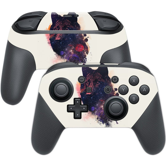 MIGHTY SKINS Nintendo Switch Pro Controller Skin - Universal Wolf Vinyl Decal, Easy to Apply and Remove, Model NISWPCOI-Universal Wolf