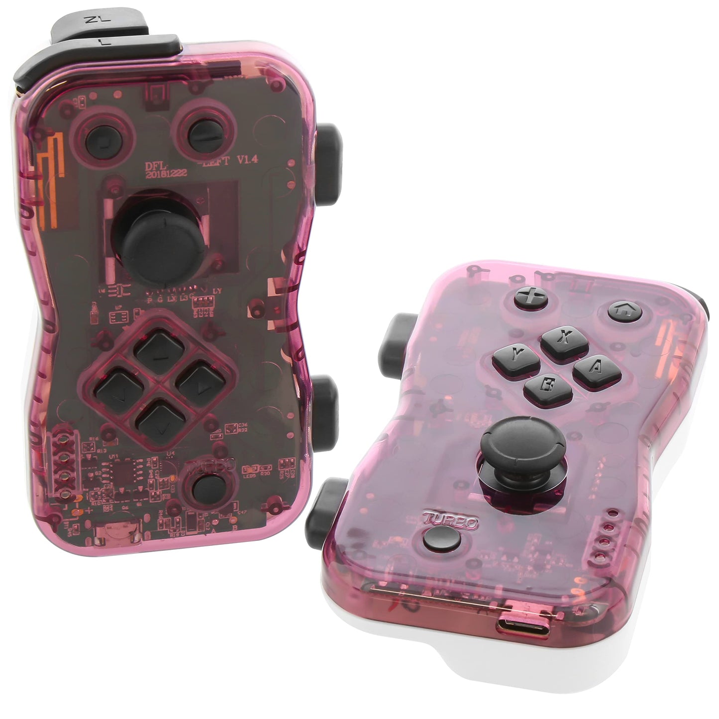Nyko Dualies Controller Set for Nintendo Switch - Purple/White Comfortable, Responsive, and Precise Wireless Gaming with Motion 
