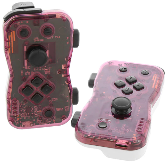Nyko Dualies Controller Set for Nintendo Switch - Purple/White Comfortable, Responsive, and Precise Wireless Gaming with Motion 