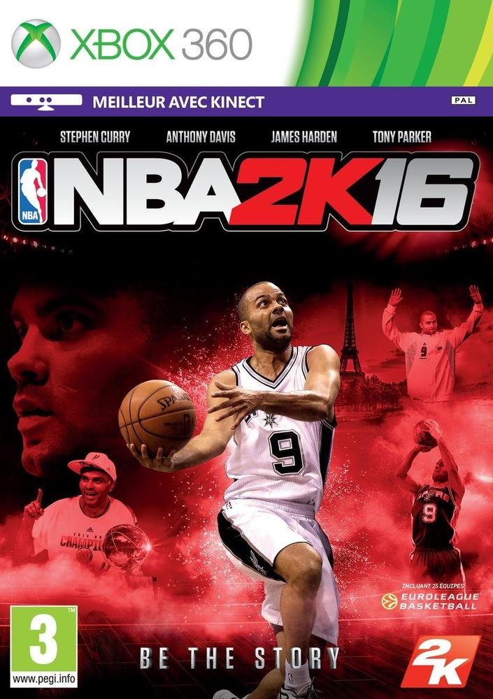 2K NBA 2K16 Video Game for Xbox 360 - Model 49596, Sports Simulation Game