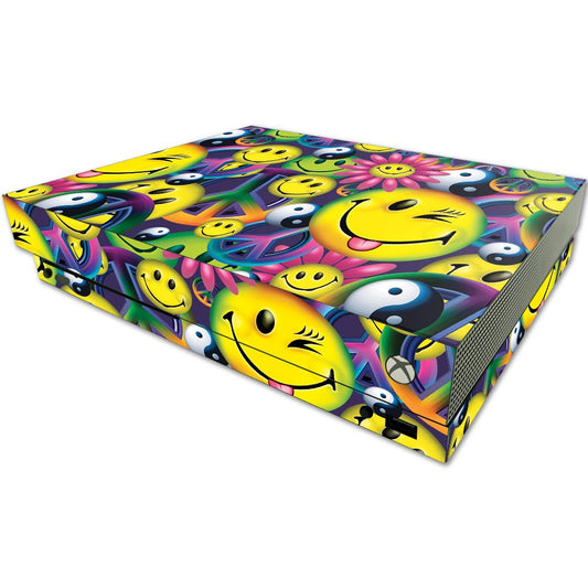 MIGHTY SKINS MightySkins Skin for Microsoft One X Console - Durable Vinyl Decal, Peace Smile Design, Easy Apply/Remove