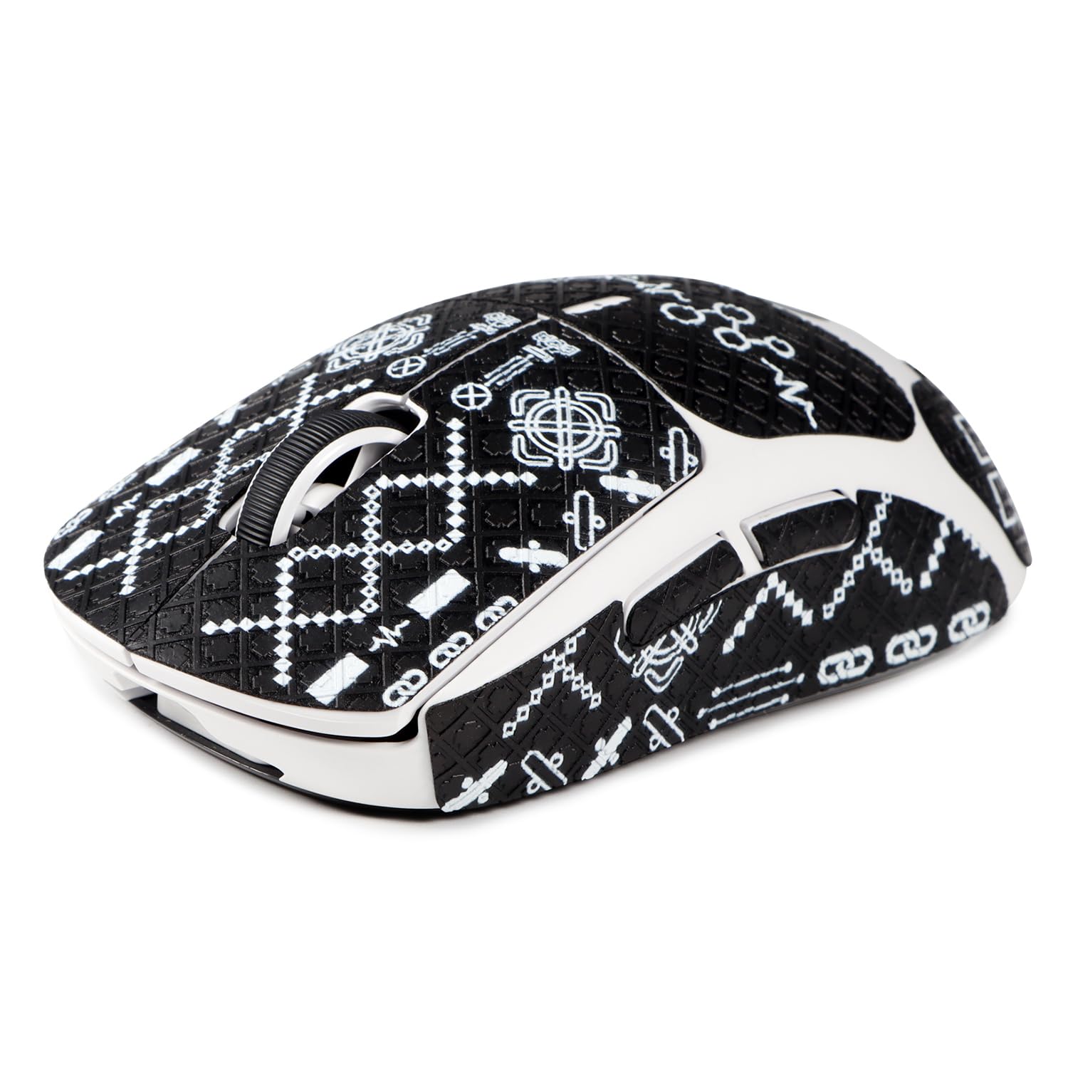 immoenuc Mouse Grip Tape for Logitech G PRO X Superlight - Anti-Slip, Sweat-Resistant, Pre-Cut, Printing Pattern