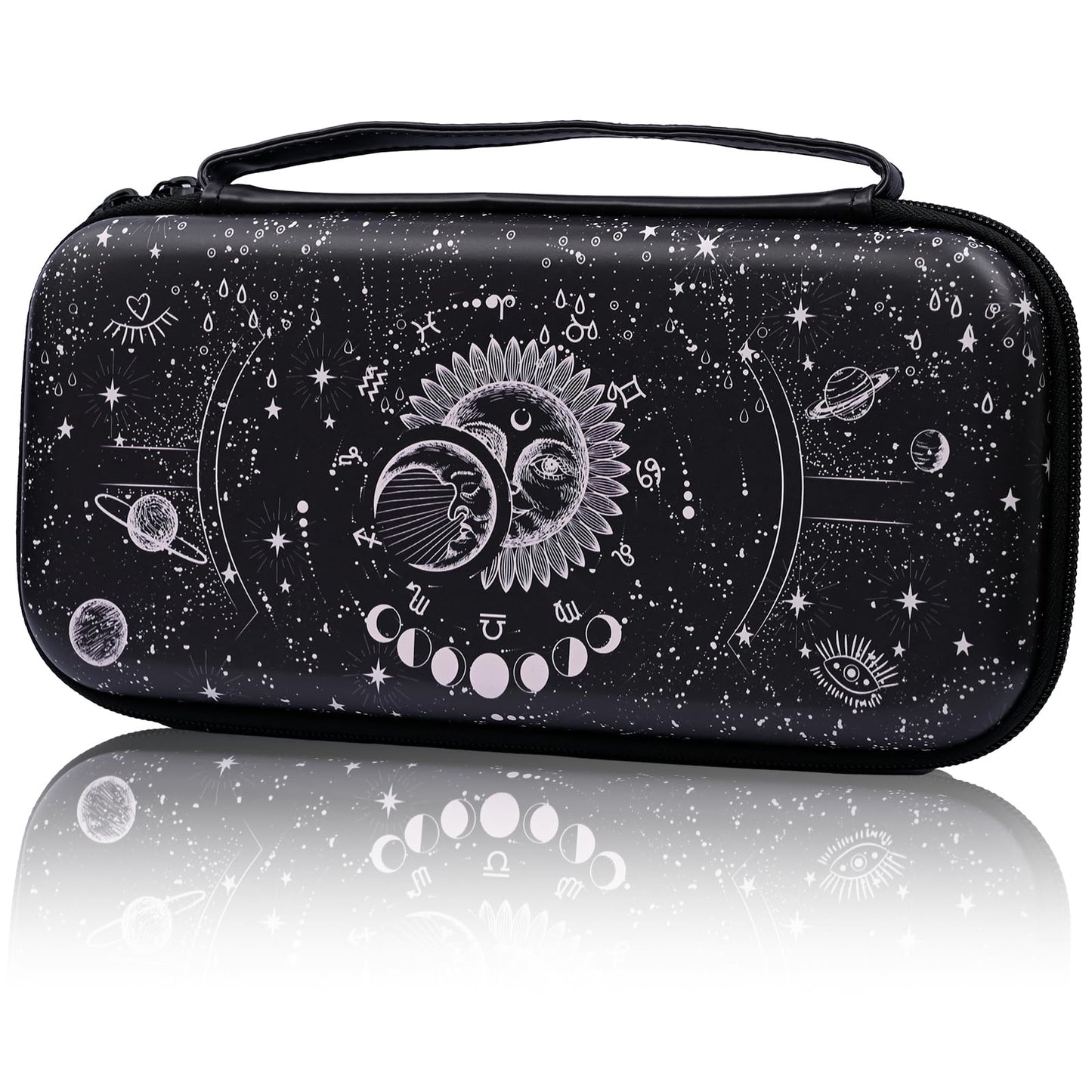 Constellation Magic Moon Sun Carry Case Compatible With Nintendo Switch Lite And Switch Oled  Hard Portable Travel Storage Bag For Accessories Console