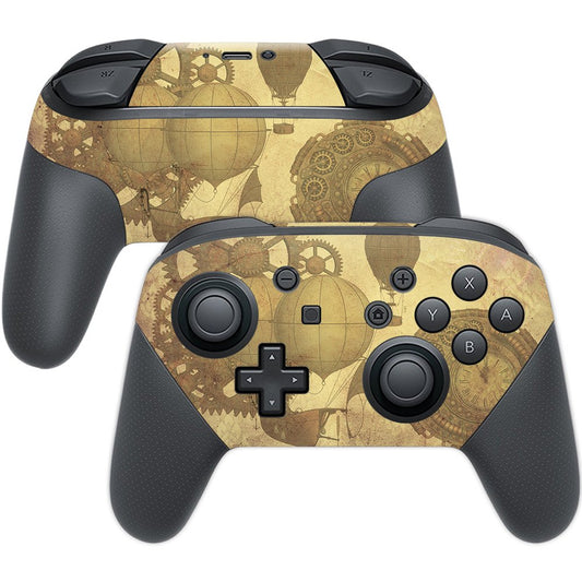 MightySkins Skin Compatible with Nintendo Switch Pro Controller - Steam Punk Paper | Protective, Durable, and Unique Vinyl wrap 