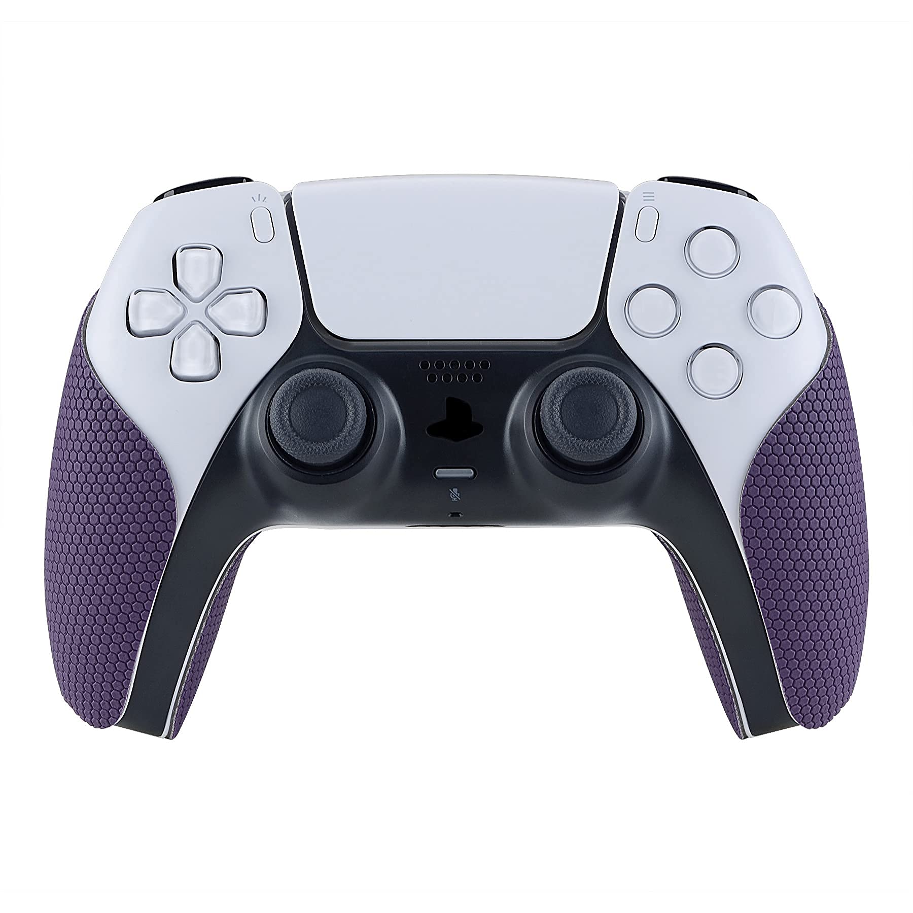 eXtremeRate PlayVital Purple Anti-Skid Sweat-Absorbent Controller Grip for ps5 Controller  Professional Textured Soft Rubber Pads Handle Grips for ps5 Controller