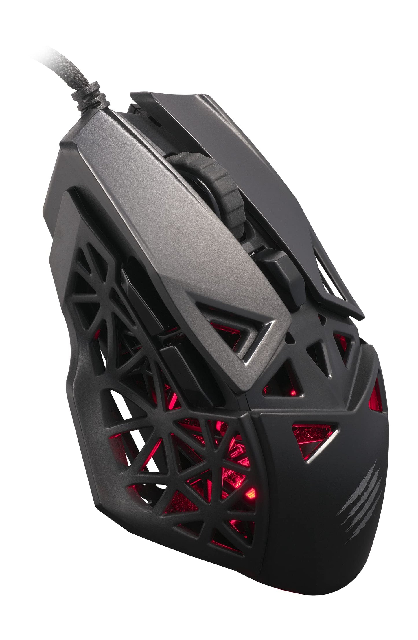 Mad Catz M.O.J.O. M1 Gaming Mouse - 12000 DPI Optical Sensor, 70g, RGB Lighting, Black, Model MM04DCINBL00