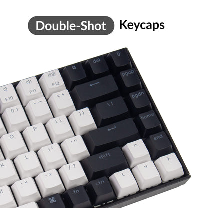 Keychron K2 75% Mechanical Keyboard - Hot-swappable Gateron G Pro Brown Switch, Bluetooth/Wired, RGB Backlit, Mac/Windows Compatible