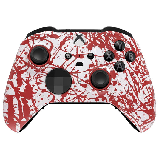 Custom Controllerzz Elite Series 2 Controller Compatible With Xbox One  Xbox Series S  and Xbox Series X (Blood Splatter)