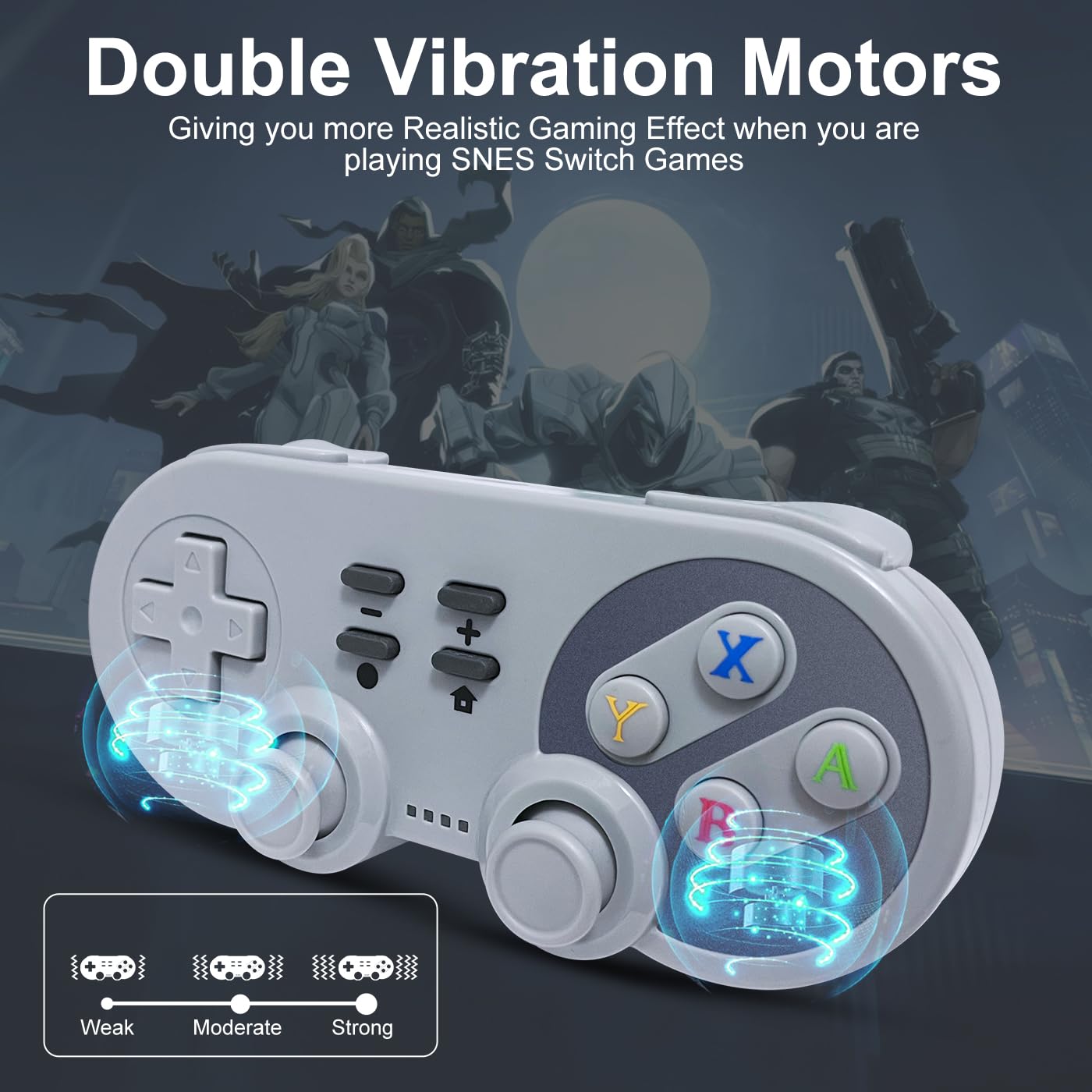 ADHJIE Wireless Controller - Grey Color, Ergonomic Design for Gaming