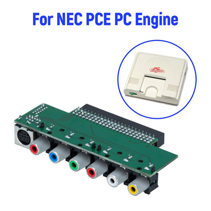 Mcbazel RGBS Video Booster & Audio Converter PCB Board for NEC PCE PC Engine, Model av-040042