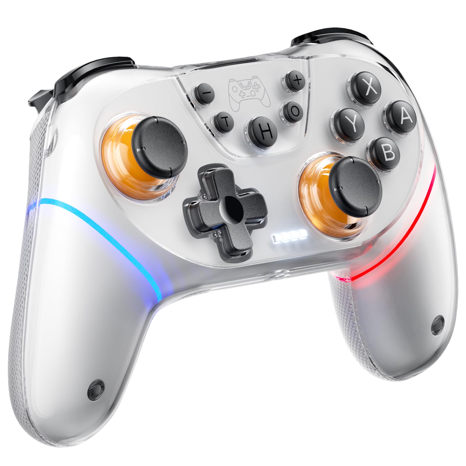 Honghao Game Controller Compatible for Switch/Switch 2/ Tesla 2025 New Model (White)