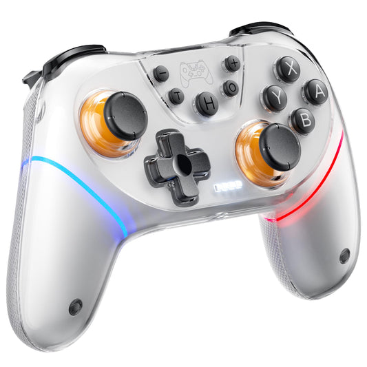 Honghao Game Controller Compatible for Switch/Switch 2/ Tesla 2025 New Model (White)