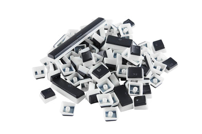 Glorious Aura V1 Black Pudding Keycaps - Double Shot PBT, 104 Keys, TKL, English (US) Layout