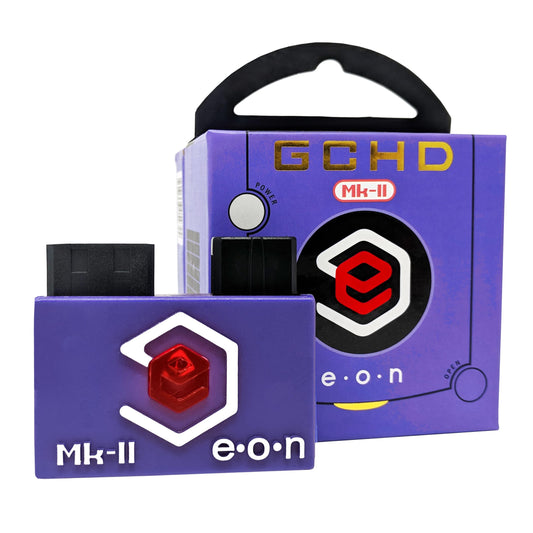 E E·O·N GCHD Mk-II HDMI Adapter for Nintendo Gamecube - Zero Lag, Plug & Play, Purple, Fits DOL-001, Model 432131