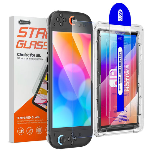 iPLYGAM Tempered Glass Screen Protector for Nintendo Switch 2  HD Clear 9H Ultra-Tough Hard Screen Protector  Anti-Scratch  Bubble-Free  Switch 2 Accessories Tempered Glass Screen Protector 1 Pack.
