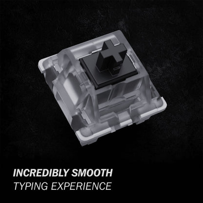 GATERON KS-9 RGB Mechanical Key Switches - Clear Top, 65 Pcs, Black