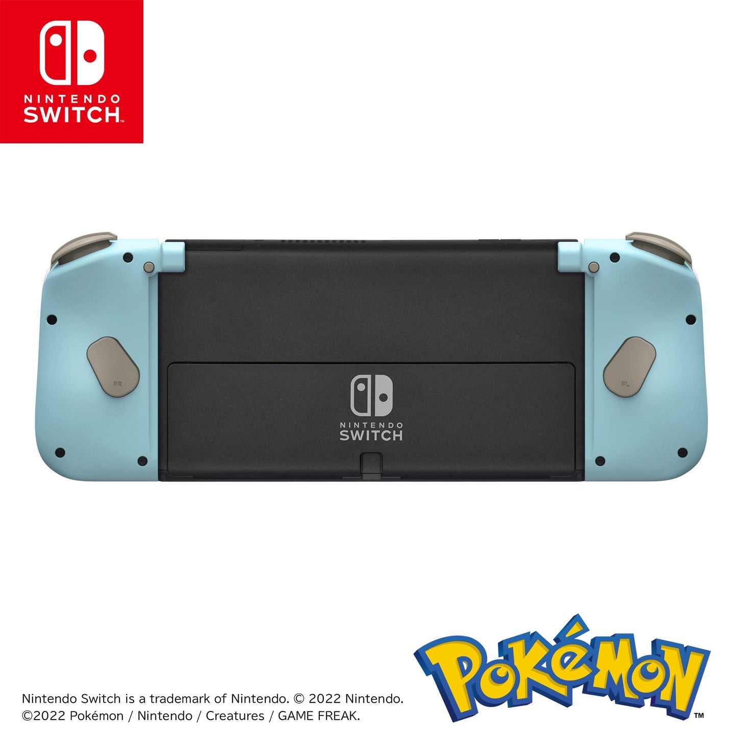 HORI Nintendo Switch Split Pad Compact Controller (Pikachu & Mimikyu) - Ergonomic, Multicolor, Model NSW-410U, Officially Licensed