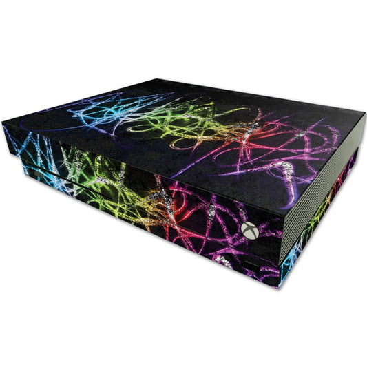 MIGHTY SKINS Vinyl Decal Skin for Microsoft One X Console - Neon, Easy to Apply & Remove, Durable Protection