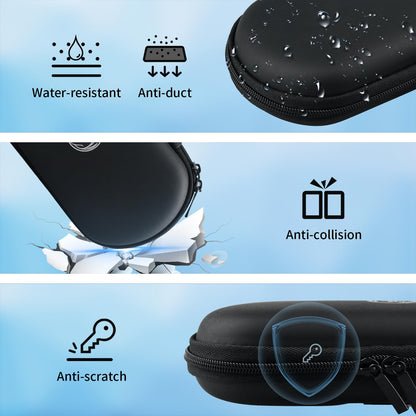 OSTENT EVA Hard Travel Case for Sony PSP 1000/2000/3000 - Black, Durable Protection