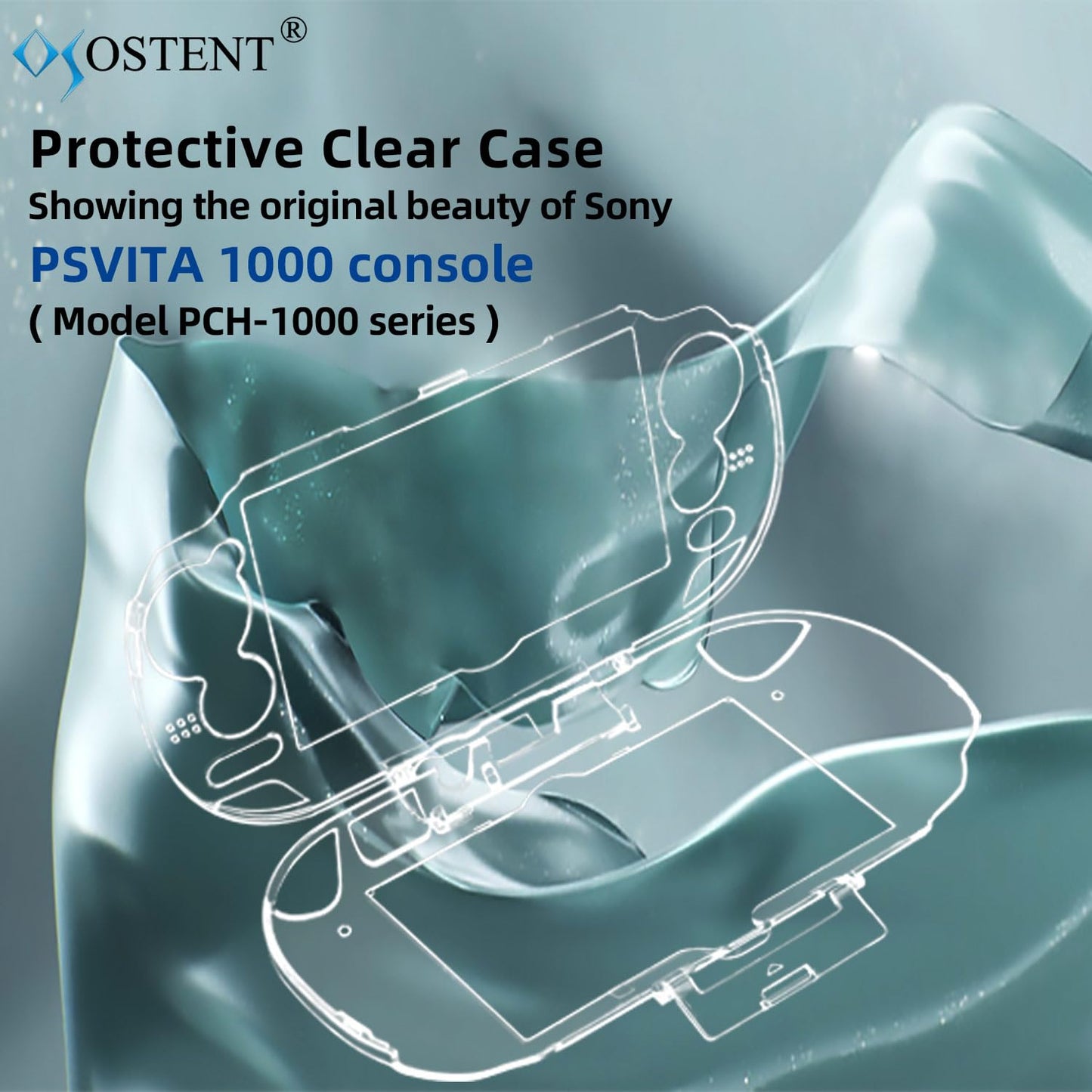 OSTENT Clear Hard Case Cover for Sony PS Vita PSV 1000 - Protective Crystal Skin, Model 023100