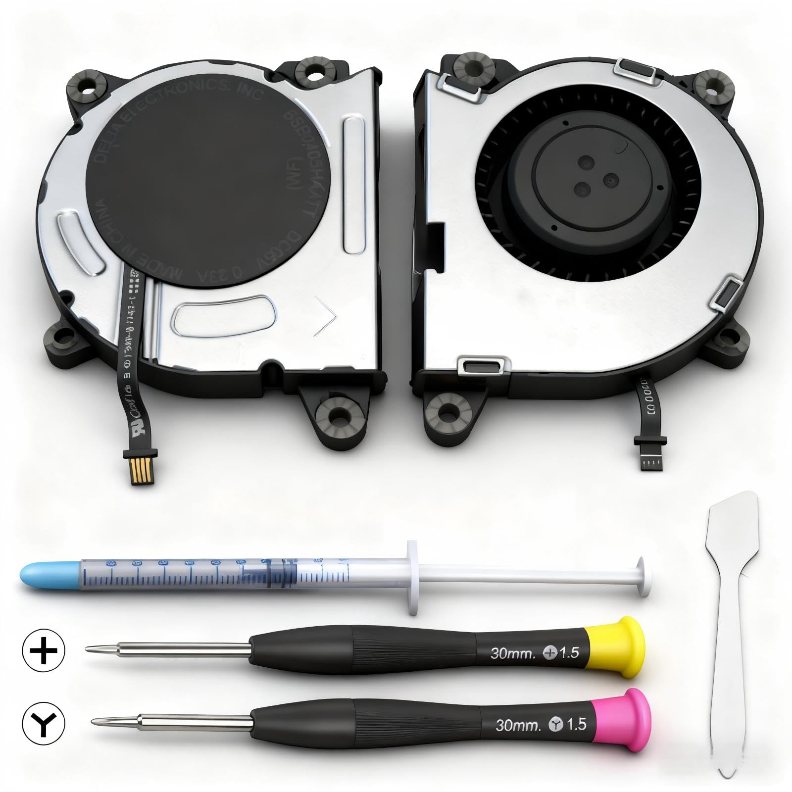 New Replacement Internal Cooling Fan Compatible with Nintendo Switch NS HAC-001 2017 Console (with Thermal Paste  Screwdriver and Spatula)