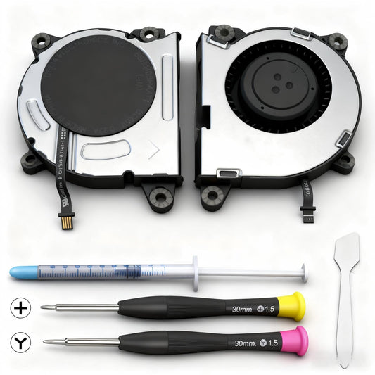 New Replacement Internal Cooling Fan Compatible with Nintendo Switch NS HAC-001 2017 Console (with Thermal Paste  Screwdriver and Spatula)