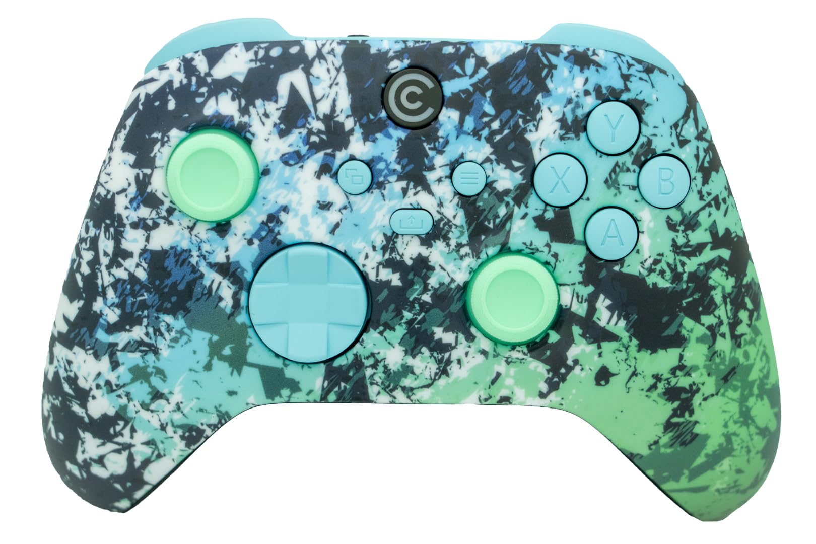 Custom Controllerzz Wireless Controller for Xbox & PC - Polar Pixel & Baby Blue Inserts
