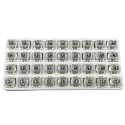 Kutethy Gateron G Silver Pro Linear Switches - Pre-Lubed 3pin RGB SMD, Dust-Proof, 72 PCS, Silver for Gaming Mechanical Keyboards