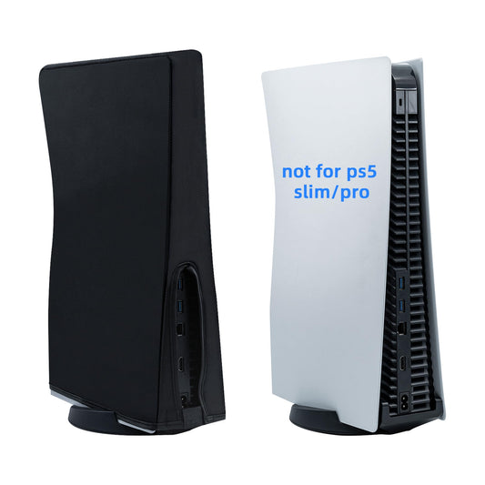 Mcbazel Dust Cover for PS5  Precision Cut Protective Case Anti Scratch Waterproof Cover Sleeve for Playstation 5 Console Digital Edition and Ultra HD Edition - Black (NOT for PS5 Slim/Pro)