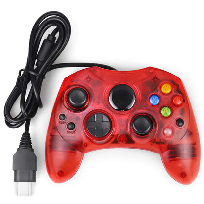 USonline911 Classic Controller S-Type Wired Gamepad for Xbox - Ruby Red