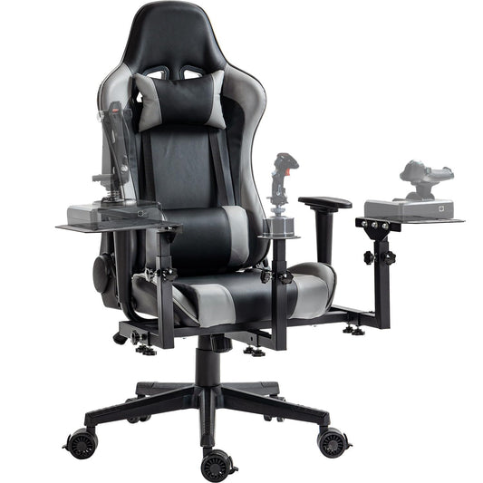 Marada Flight Joystick Hotas Mount - Adjustable Chair Compatible with Thrustmaster/Logitech - Dark Gray - Flight Simulator Cockpit
