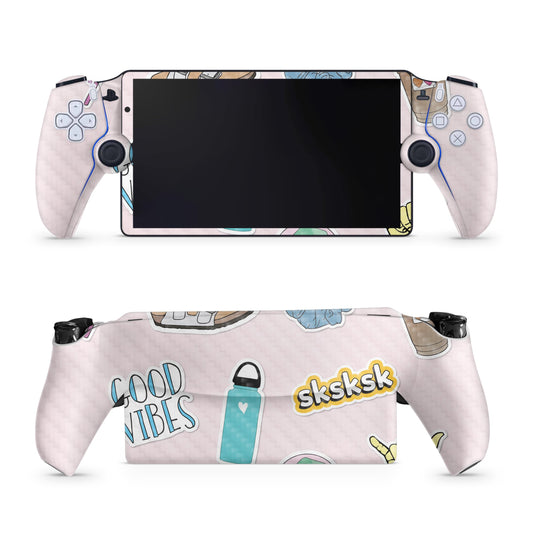 Carbon Fiber Gaming Skin Compatible with PS5 Portal Remote Player - VSCO1 - Premium 3M Vinyl Protective Wrap Decal Cover - Easy to Apply | Crafted in The USA by MightySkins