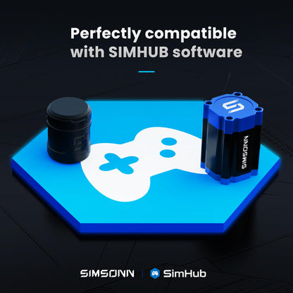 SIMSONN Plus X Sim Racing Pedals - VAM Pro Haptic Module, 2 PCS Set, PC Compatible, Vibration Motor for Enhanced Racing Experience