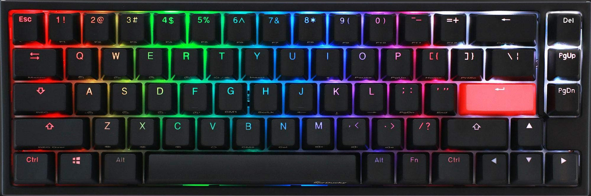 Ducky One 2 SF Keyboard - Kailh Box White Switches, Compact Design