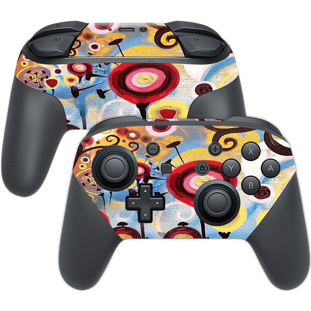 MIGHTY SKINS Nintendo Switch Pro Controller Skin - Nature Dream, Durable Vinyl Decal, Easy Apply & Remove, Model NISWPCOI-Nature Dream