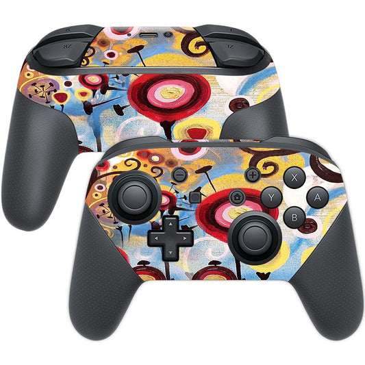 MIGHTY SKINS Nintendo Switch Pro Controller Skin - Nature Dream, Durable Vinyl Decal, Easy Apply & Remove, Model NISWPCOI-Nature Dream
