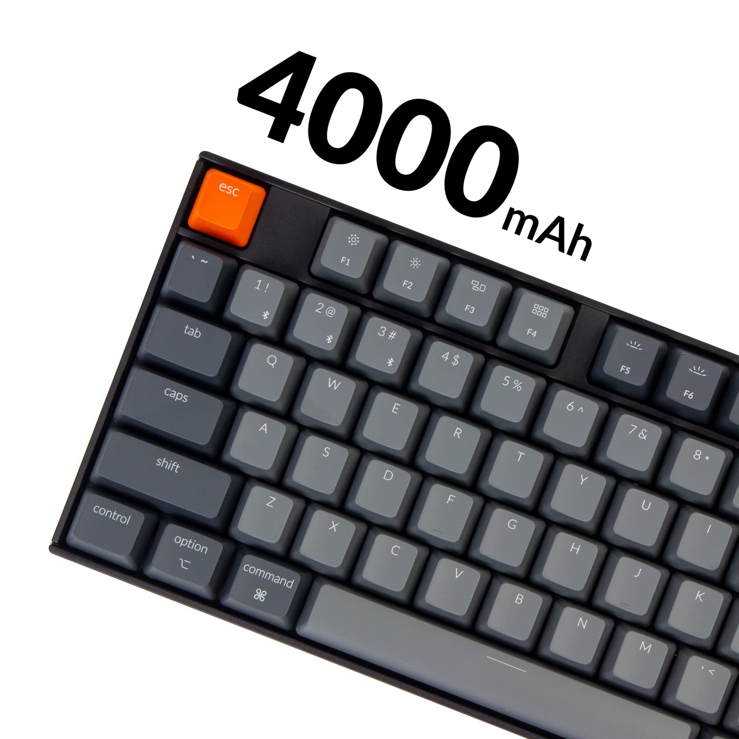 Keychron K10 Full Size Bluetooth Mechanical Gaming Keyboard - Gateron G Pro Brown Switch, USB-C, White LED Backlight for Mac/Windows